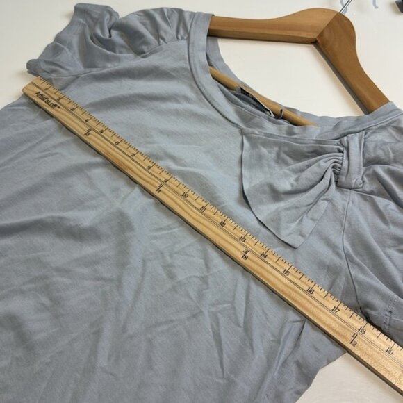 See By Chloe Blue- Grey Short Sleeve Tee Size 8 - Picture 4 of 5